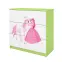 Detská komoda Babydreams zelená – Princezná 2,3