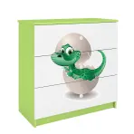 Detská komoda Babydreams zelená – Dino