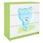 Komoda Pre Detská Babydreams Zelená – Medveď Modrá
