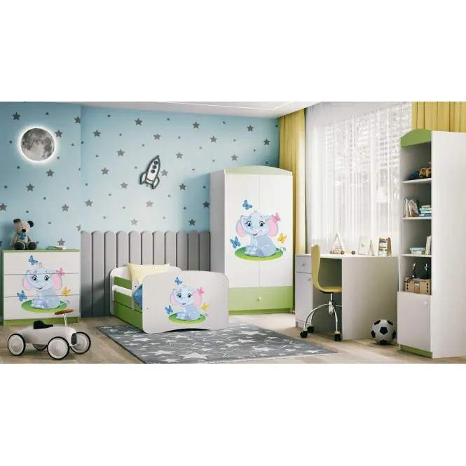 Detská komoda  Babydreams zelená – Slon,6