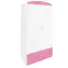 Skriňa Babydreams 90 cm – biela/ružová, dvojdverová, zásuvka