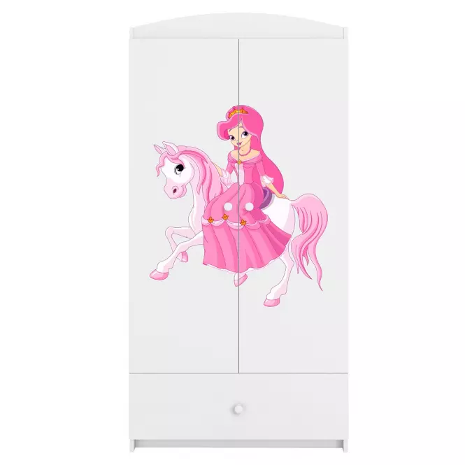 Skriňa Babydreams Biely – Princezná 1,4
