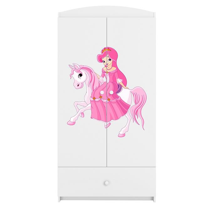 Skriňa Babydreams Biely – Princezná 1,4