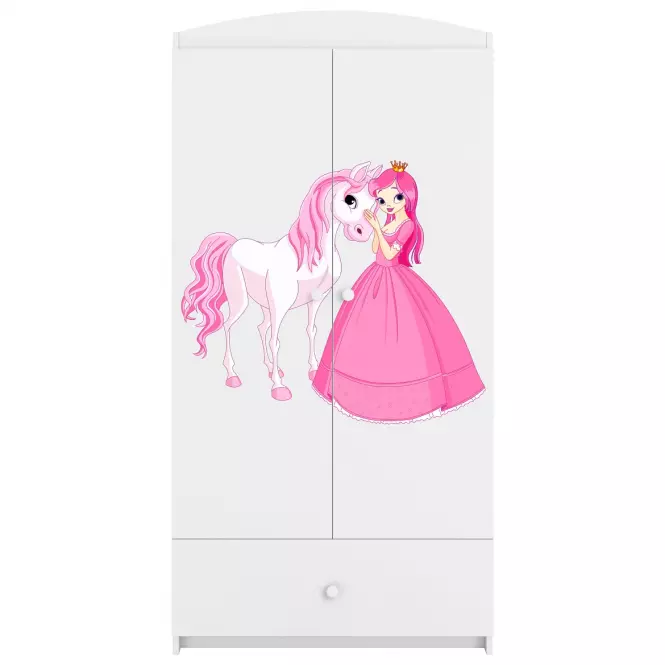 Skriňa Babydreams Biely – Princezná 2,4