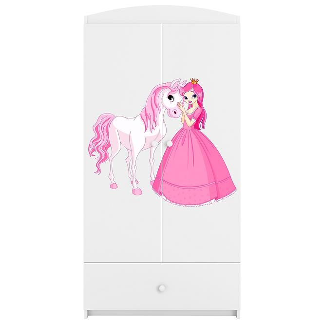 Skriňa Babydreams Biely – Princezná 2,4