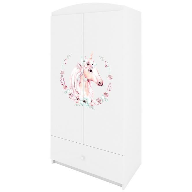 Skriňa Babydreams biela – Kôň