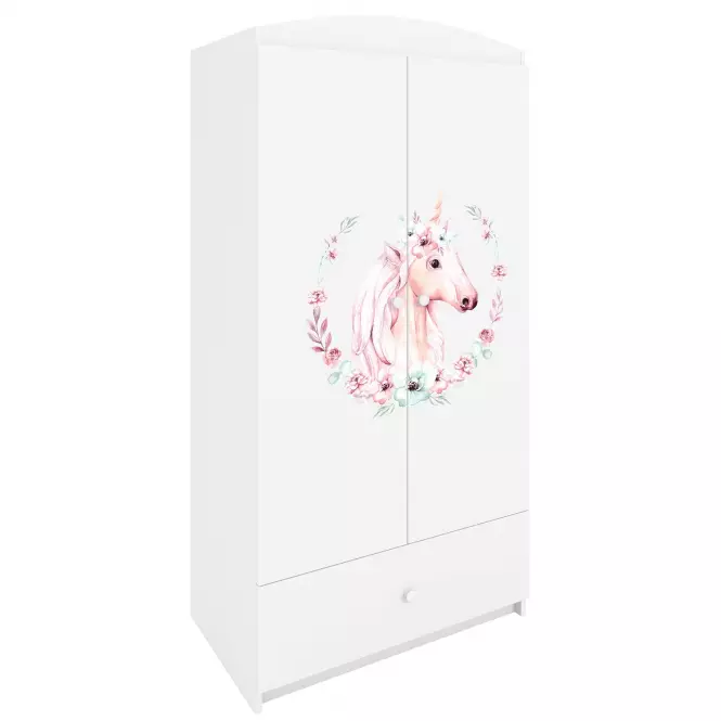 Skriňa Babydreams biela – Kôň