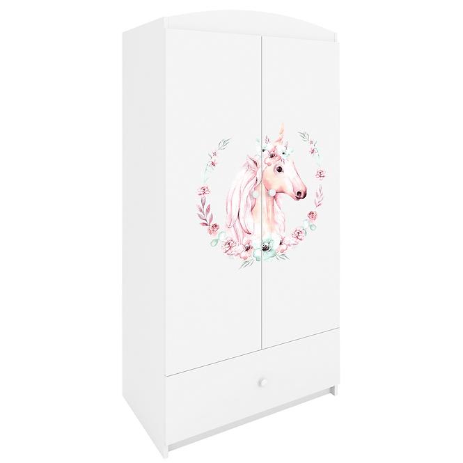Skriňa Babydreams biela – Kôň