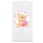 Skriňa Babydreams Medvedík s motýľmi 90 cm – biela, dvojdverová, zásuvka,5
