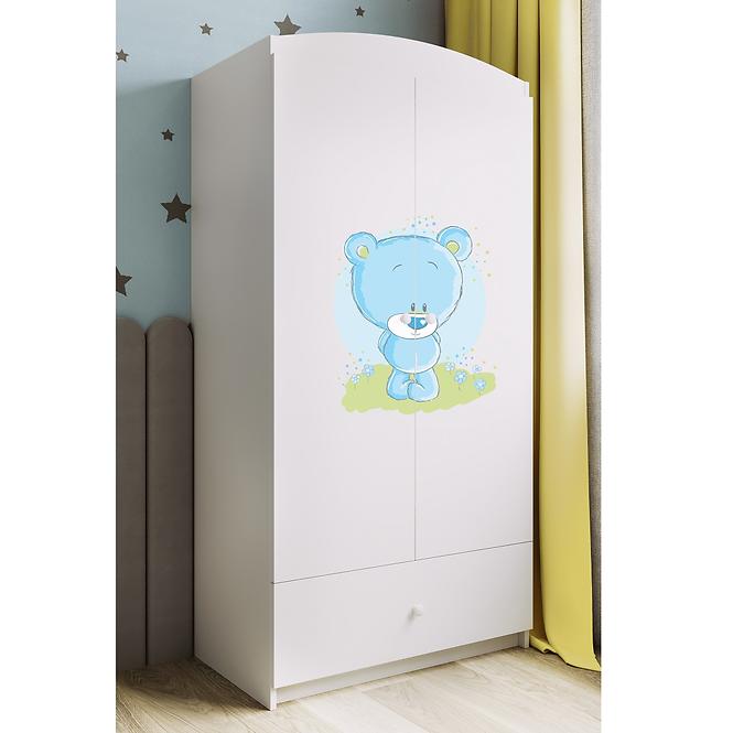 Skriňa Babydreams Biely – Medveď Modrá