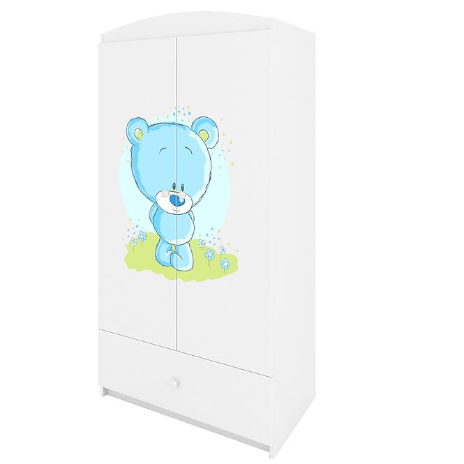 Skriňa Babydreams Biely – Medveď modrý,5