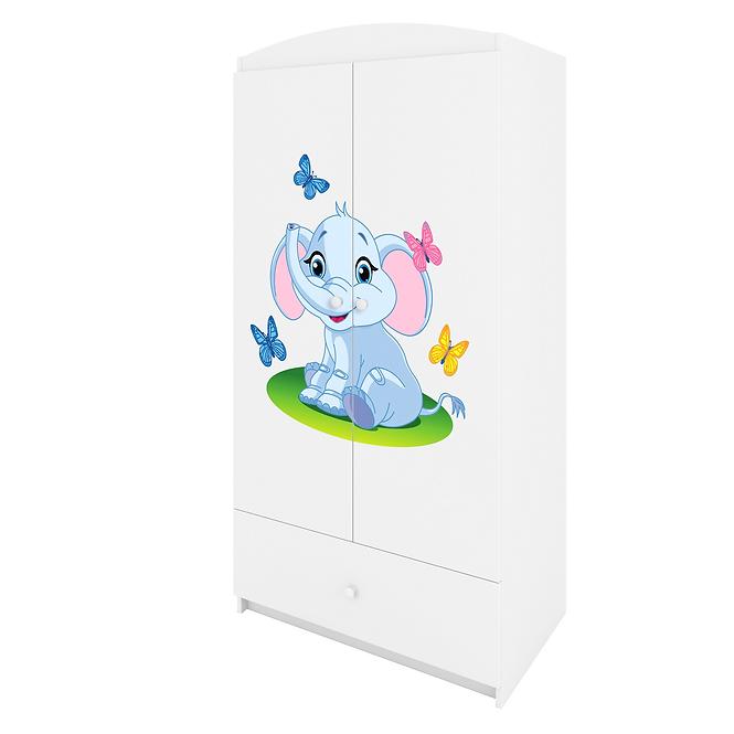 Skriňa Babydreams Biely – Slon