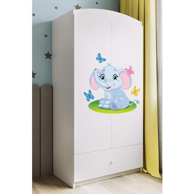 Skriňa Babydreams Biely – Slon