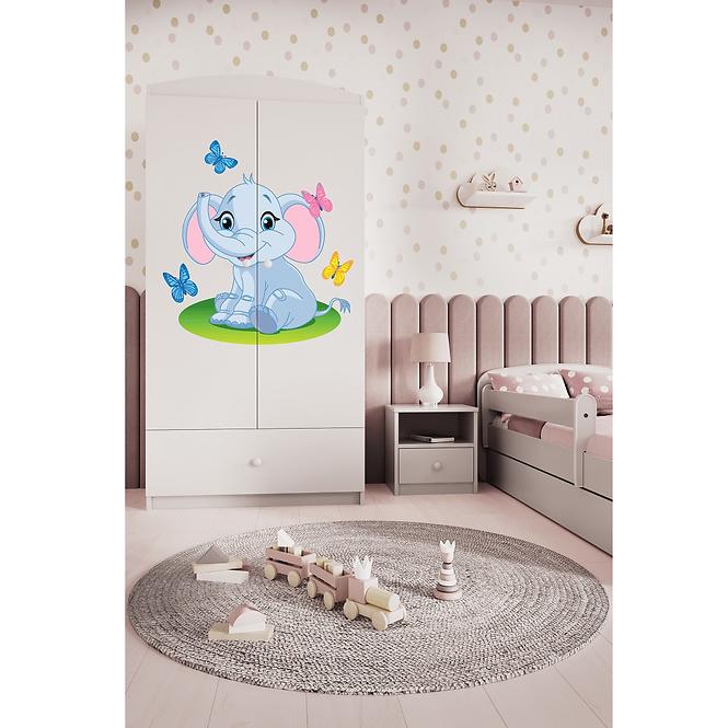 Skriňa Babydreams Biely – Slon