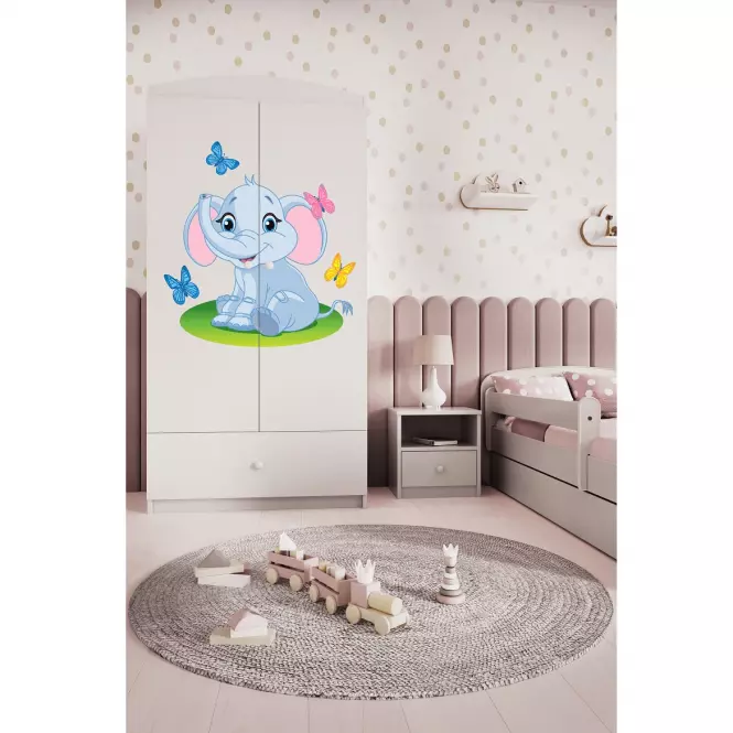 Skriňa Babydreams Biely – Slon,7