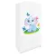 Skriňa Babydreams Sloník 90 cm – biela, dvojdverová, zásuvka