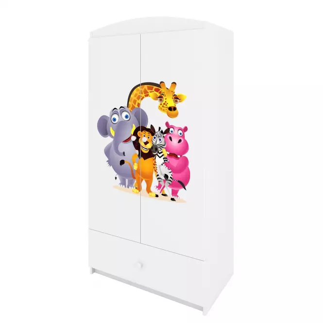 Skriňa Babydreams Biely – Zoo,4