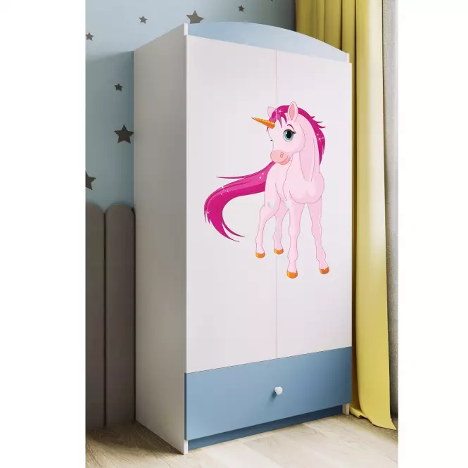 Skriňa Babydreams Modrá – Jednorožec