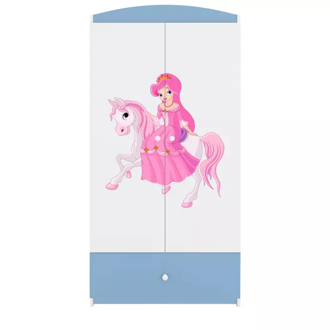 Skriňa Babydreams Modrá – Princezná 1,5