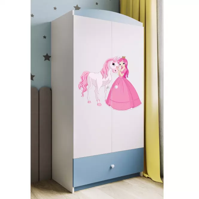 Skriňa Babydreams Modrá – Princezná 2