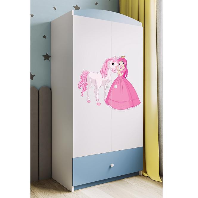 Skriňa Babydreams Modrá – Princezná 2