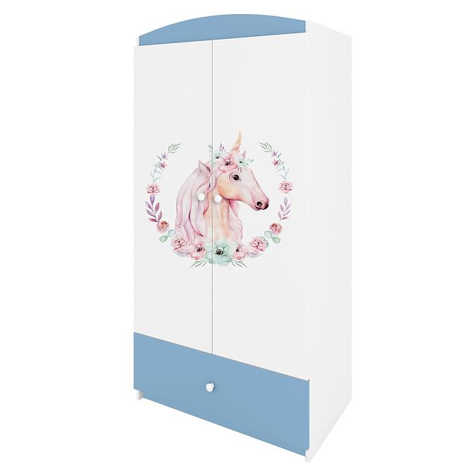 Skriňa Babydreams Modrá – Horse,5