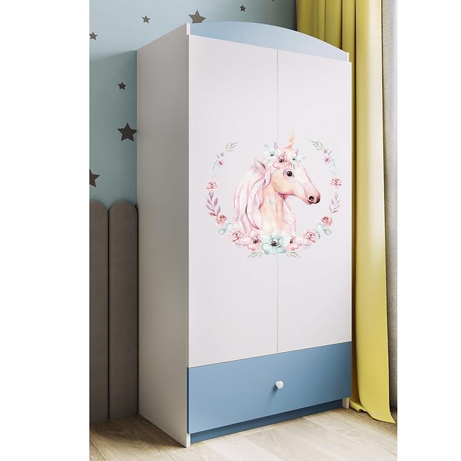 Skriňa Babydreams Modrá – Horse