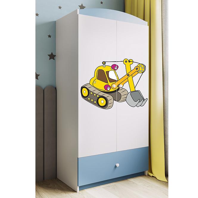 Skriňa Babydreams Modrá – Rýpadlo