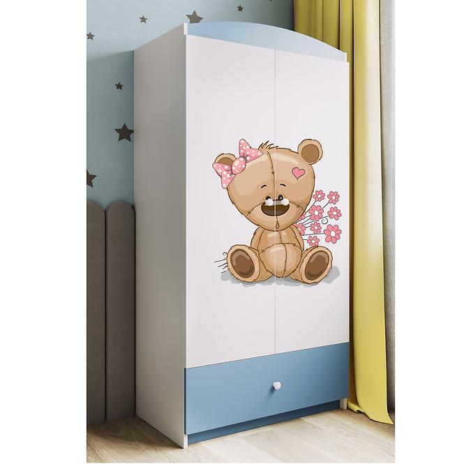 Skriňa Babydreams Modrá – Medveď Kvety