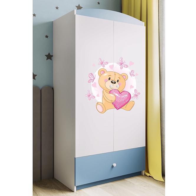 Skriňa Babydreams Modrá – Medveď Botterfly