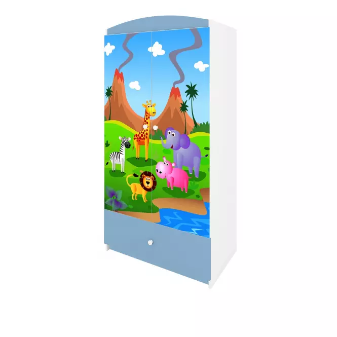 Skriňa Babydreams Modrá – Safari