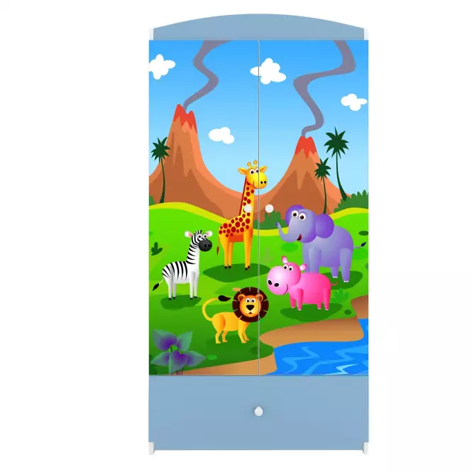 Skriňa Babydreams Modrá – Safari