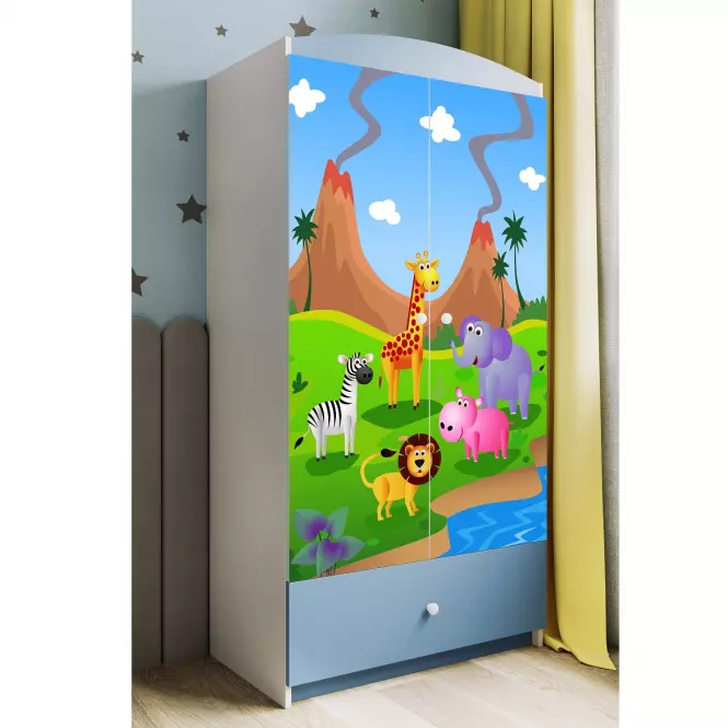 Skriňa Babydreams Modrá – Safari