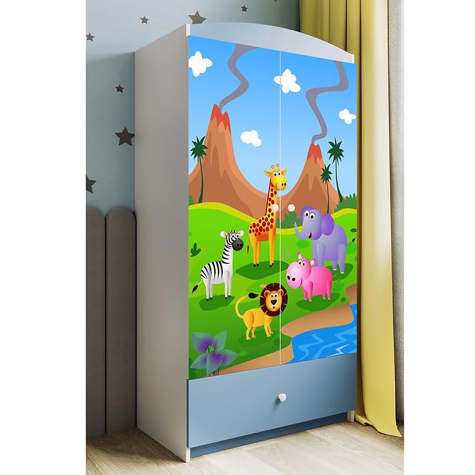 Skriňa Babydreams Modrá – Safari