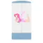 Skriňa Babydreams Víla 2 90 cm – biela/modrá, dvojdverová, zásuvka,5