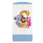 Skriňa Babydreams Zoo 90 cm – biela/modrá, dvojdverová, zásuvka,5