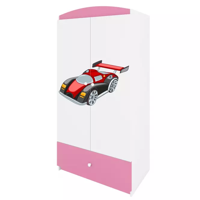 Skriňa Babydreams Ružová – Auto,4