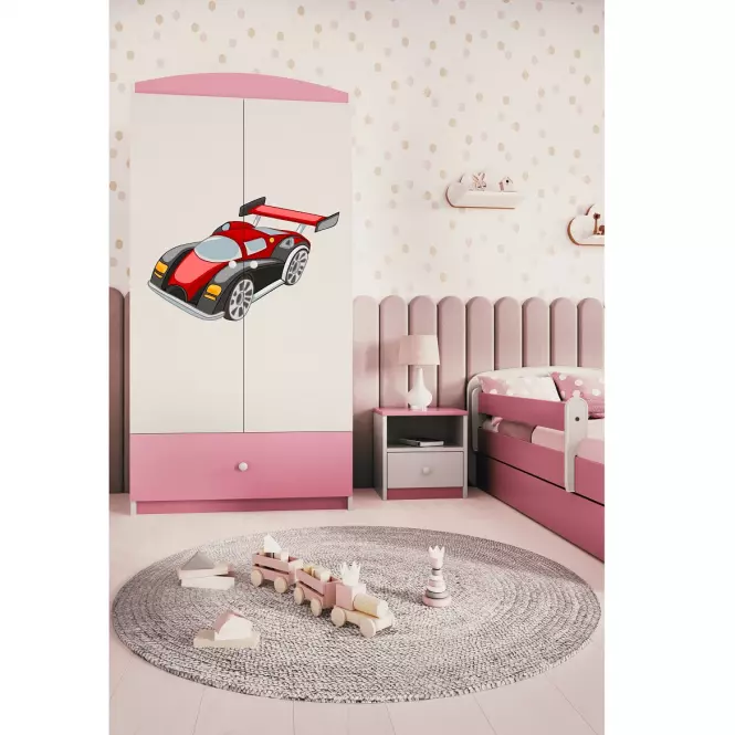 Skriňa Babydreams Ružová – Auto