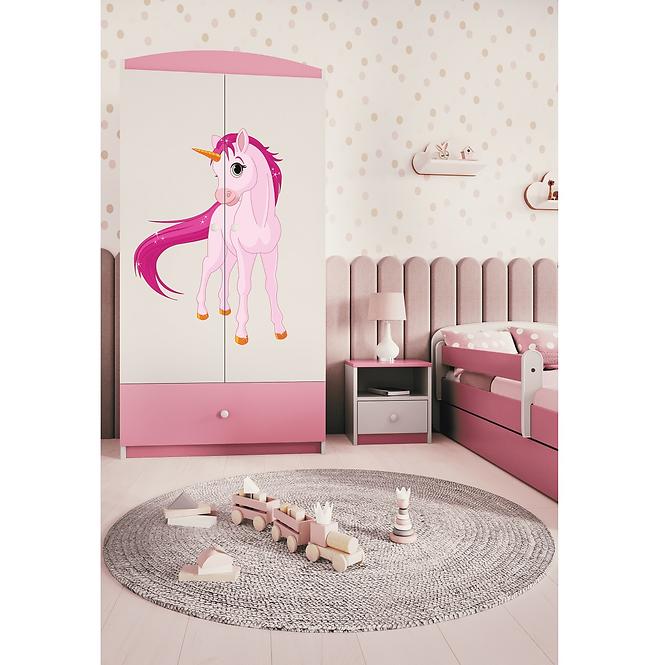 Skriňa Babydreams Ružová – Jednorožec