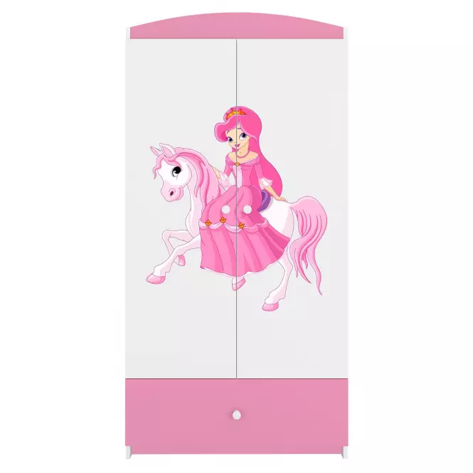 Skriňa Babydreams Ružová – Princezná 1,4
