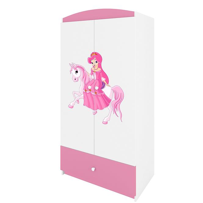 Skriňa Babydreams Ružová – Princezná 1