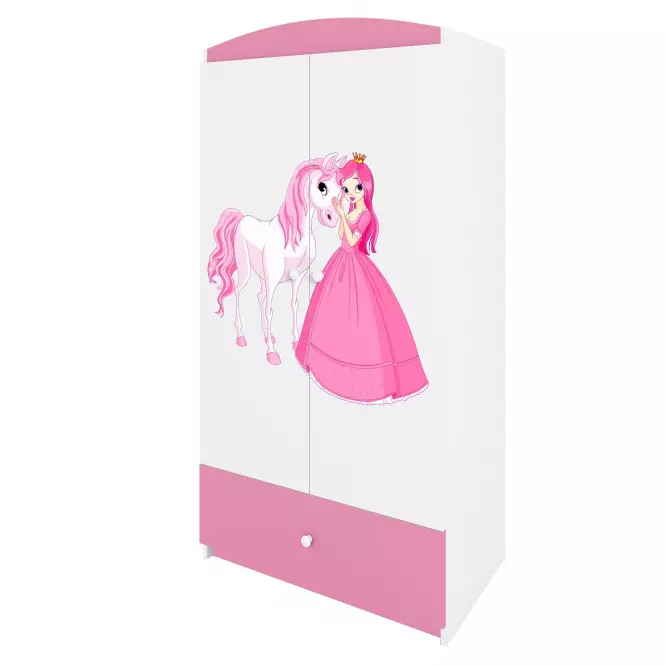 Skriňa Babydreams Ružová – Princezná 2