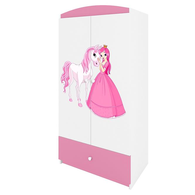 Skriňa Babydreams Ružová – Princezná 2