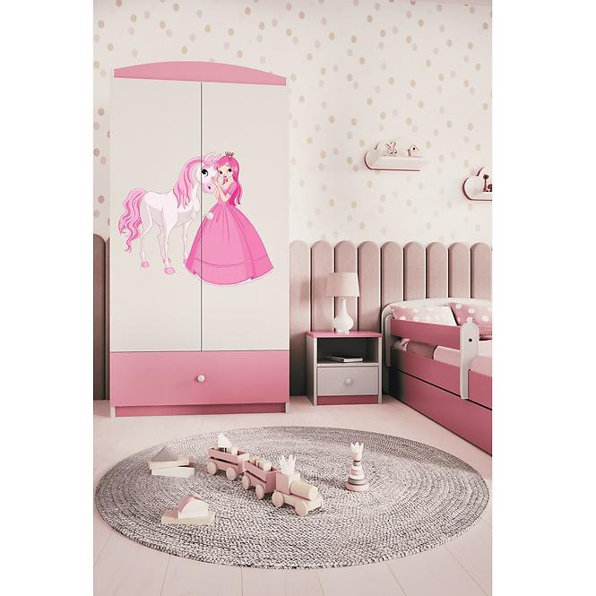 Skriňa Babydreams Ružová – Princezná 2