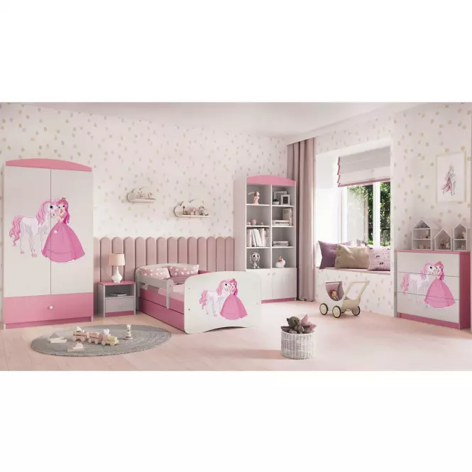Skriňa Babydreams Ružová – Princezná 2
