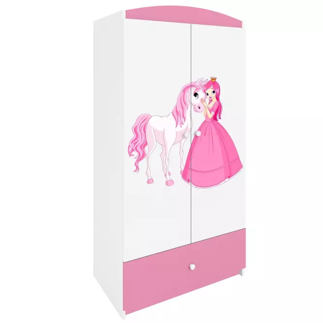 Skriňa Babydreams Ružová – Princezná 2