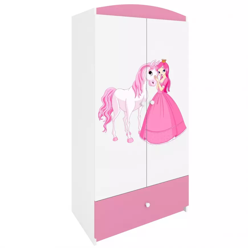 Skriňa Babydreams Ružová – Princezná 2