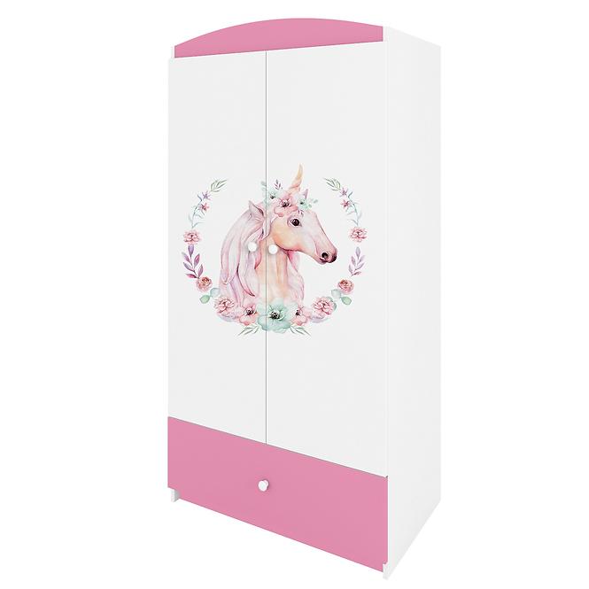 Skriňa Babydreams Ružová – Horse,5