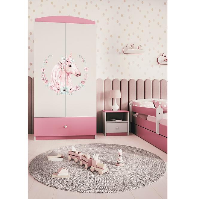 Skriňa Babydreams Ružová – Horse