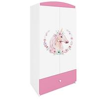 Skriňa Babydreams ružová – Kôň
